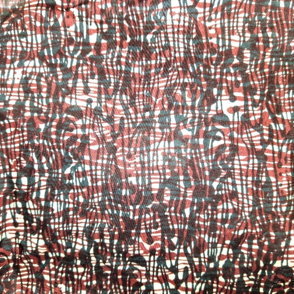 BUGATCHI Shaped Fit Abstract Button Down Shirt In Black Burgundy White Size M - Picture 15 of 16